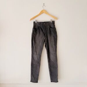 lee elastic waist grey skinny jeans